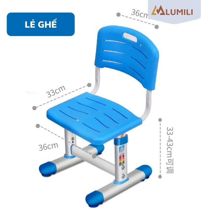 bộ bàn học chống gù chống cận bàn học thông minh lumili R12 có giá sách size 80cm