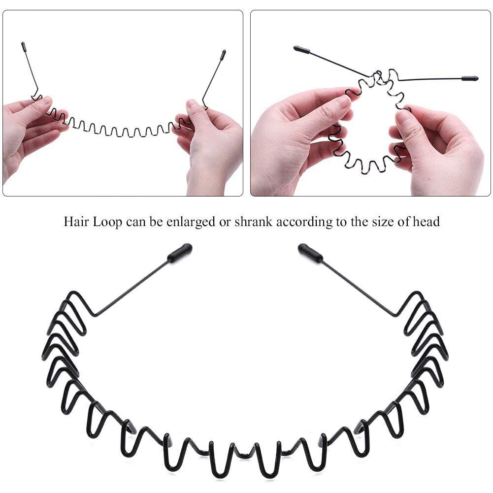 Set 6 Cái Bờm/Cài Tóc Kim Loại Đơn Giản Với Nhiều Kiểu Dáng Cho Cả Nam Và Nữ Phụ Kiện Tóc