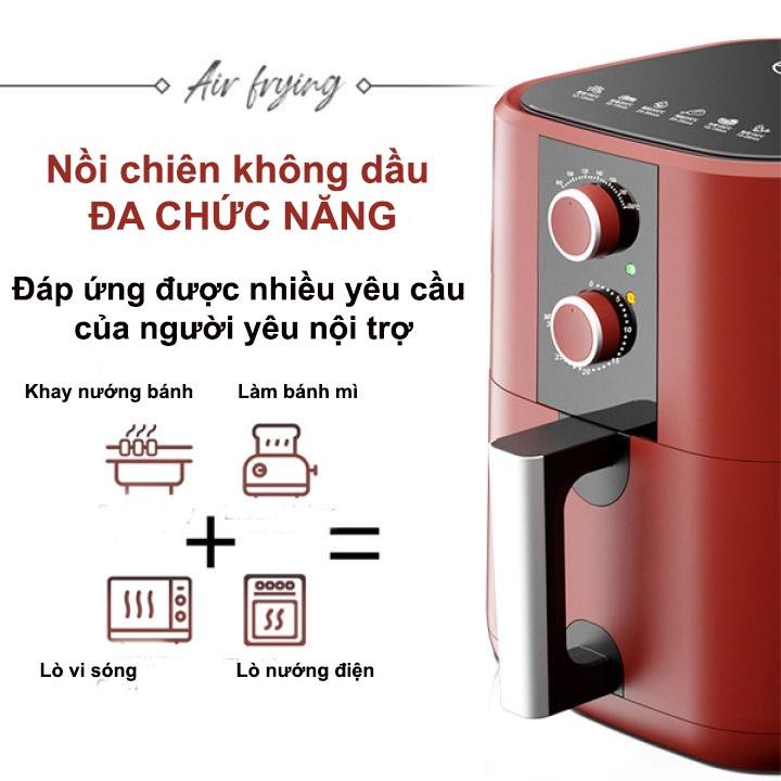 Nồi Chiên Không Dầu VTE 5L - 1350W Công Nghệ TurboStar Giảm 80% Lượng Dầu Mỡ, Món Chiên Giòn Ngon Hoàn Hảo