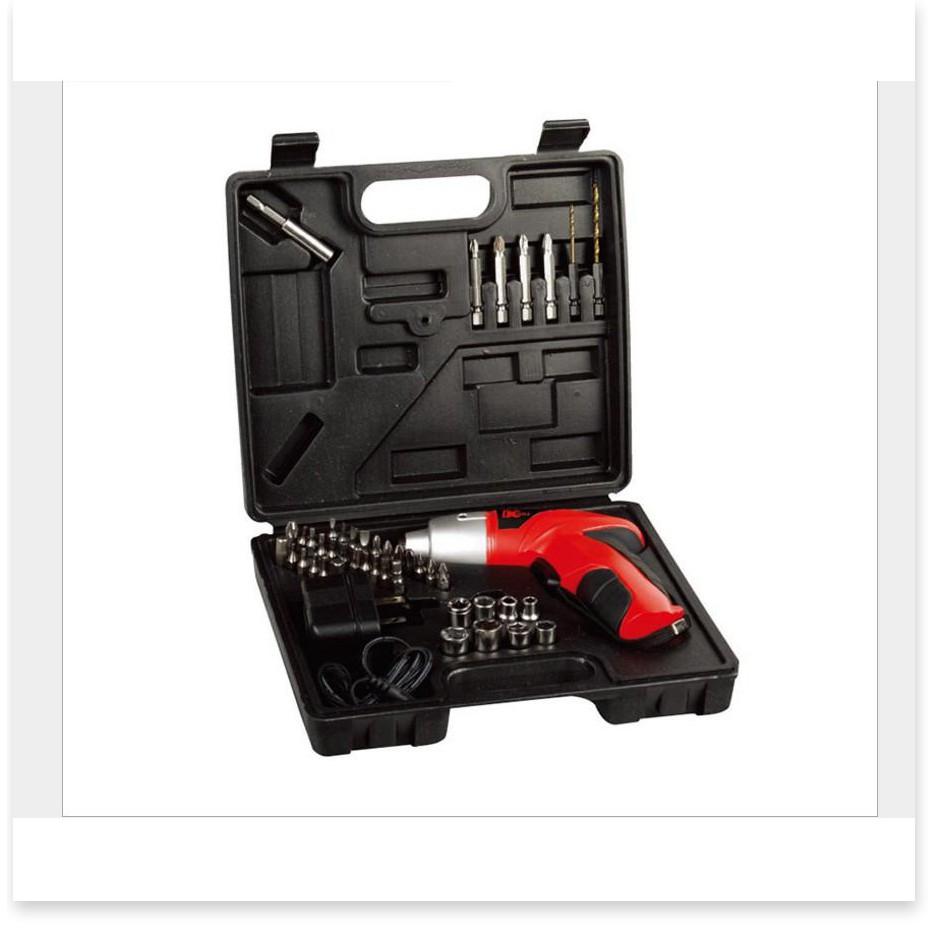 Máy khoan cầm tay nguồn điện pin sạc DCTools S019 4.8V 45 chi tiết + tặng kèm dụng cụ vặn vít