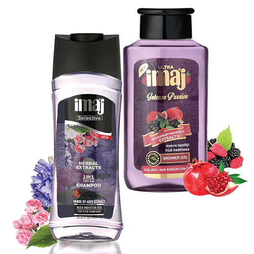 Combo Dầu Gội Thảo Dược 2in1 imaj 600ml Và Sữa Tắm Dưỡng Da imaj 500ml - Hàng Chính Hãng