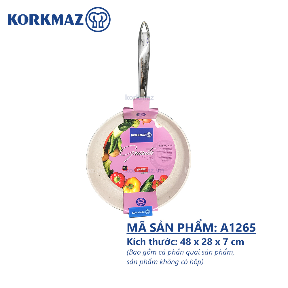 Chảo chống dính Korkmaz Granita 26 cm - 2.5 lít