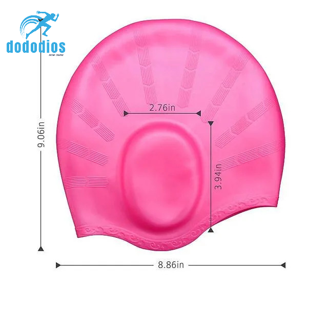 Nón bơi, Mũ bơi TRÙM TAI, chất liệu silicone đàn hồi, thiết kế thời trang cao cấp CA33 dododios Collection - Hàng Chính hãng dododios