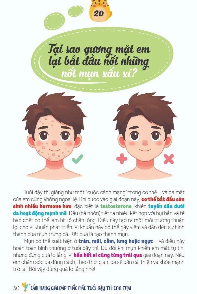 Sách - Dậy Thì Không Gì Phải Sợ - Cẩm Nang Con Trai