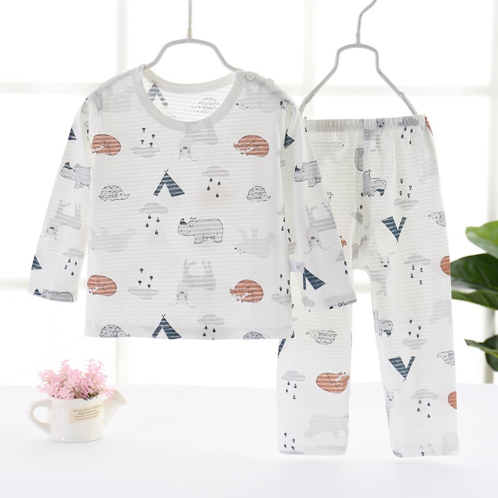 BT2 Size 100-140 Bộ thun bé thu đông 100% cotton tre siêu thấm hút THỜI TRANG TRẺ EM