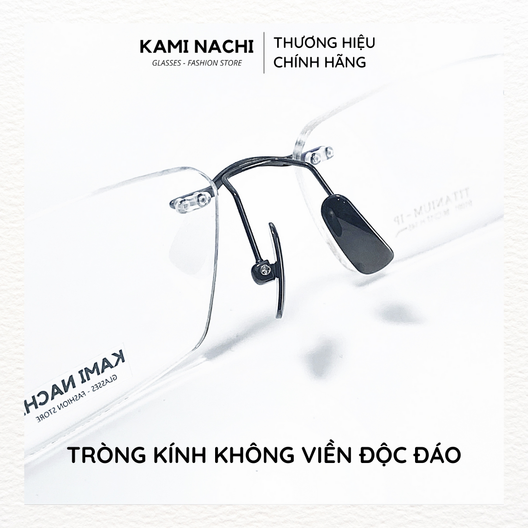 Gọng kính The Business Man phiên bản Big Boss size M chất liệu Titanium mạ Ion KAMI NACHI mã 91091