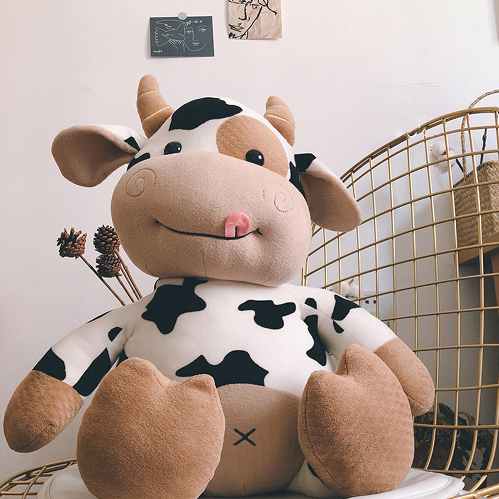 Plush Cow Toy Lovely Lifelike Soft for Home Decoration Birthday Gifts Girls