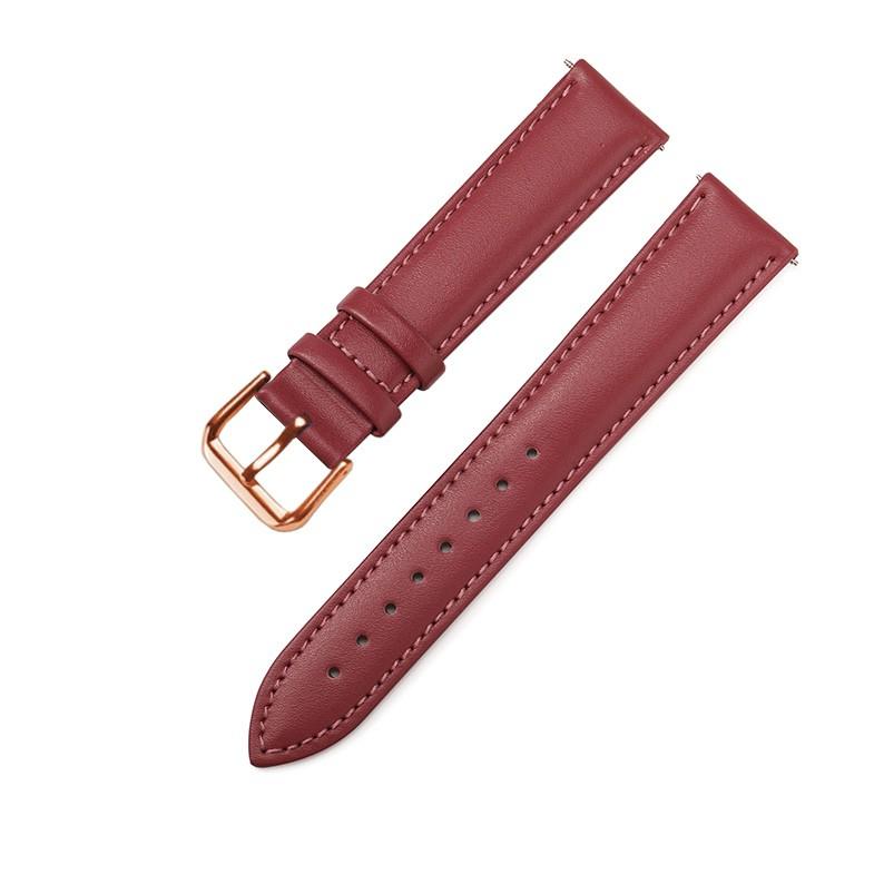 Dây da đồng hồ nam nữ DA BÒ THẬT MỊN 4 lớp, siêu mềm KHÓA CÀI thép không gỉ 316L