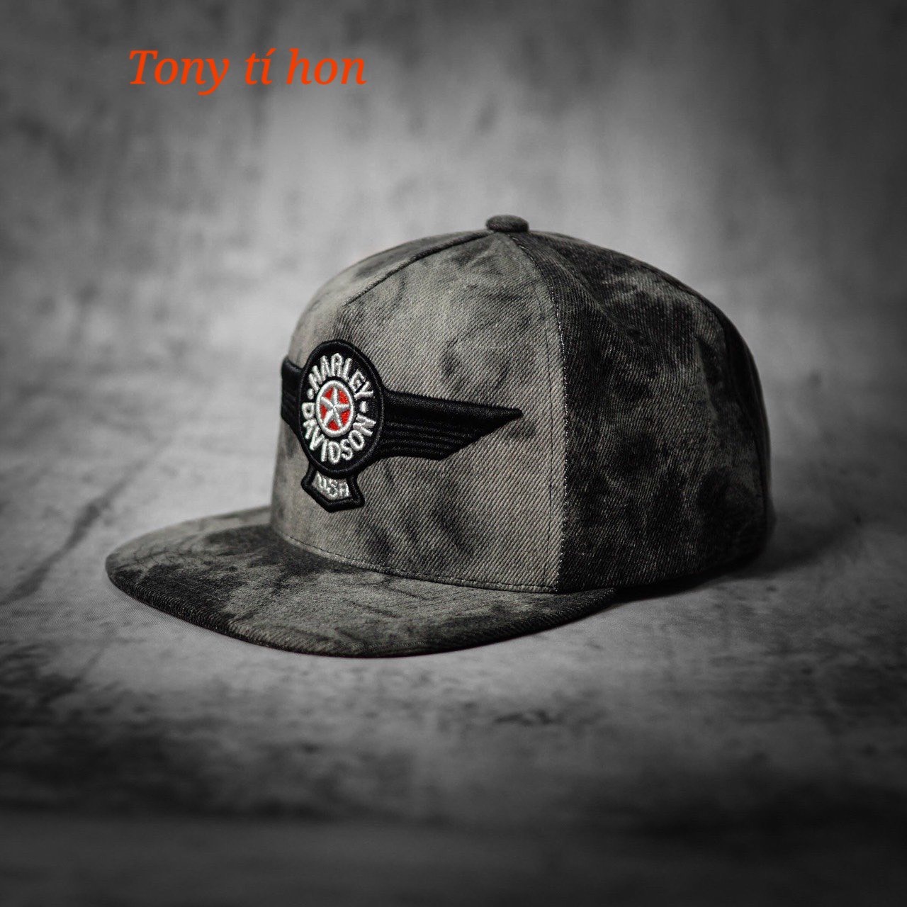 Tony tí hon -  Mũ/nón kết lưỡi trai snapback Les màu đen thời trang nam nữ cao cấp - màu đen