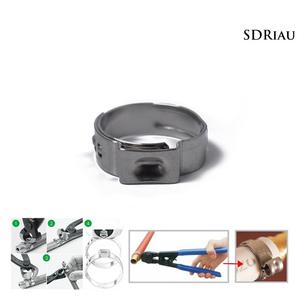 Set 10 Kẹp Ống Nhiên Liệu Bằng Thép Không Gỉ Chất Lượng Cao