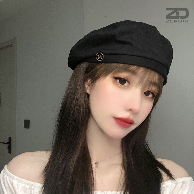 Mũ Nồi Beret Nữ Xuân Hè Cổ Điển MNN021 Vải Cotton Cao Cấp