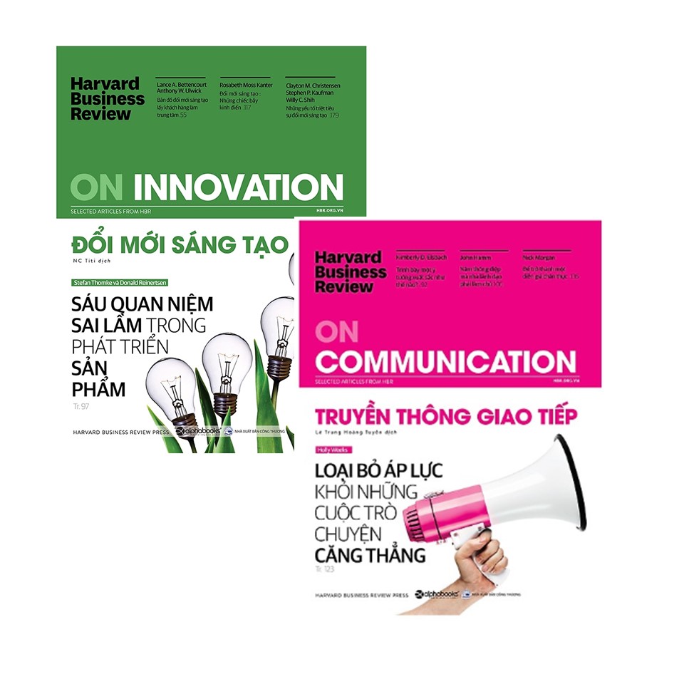Combo HBR On: Harvard Business Review - On Innovation - Đổi Mới Sáng Tạo + Harvard Business Review - ON COMMUNICATION - Truyền Thông Giao Tiếp