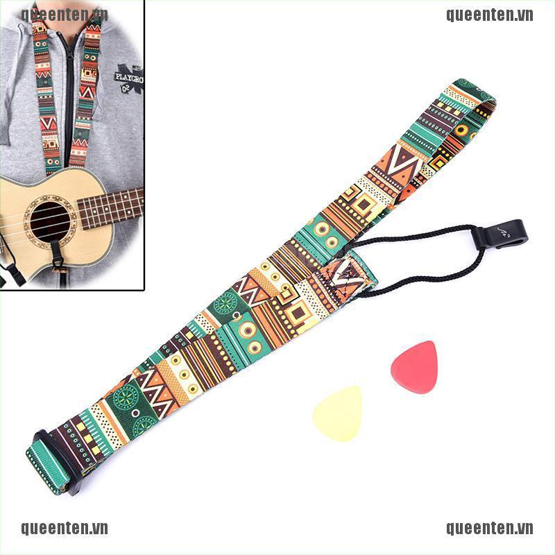 Adjustable Nylon Printing Style Ukulele Strap Ukulele guitar Accessories QUVN