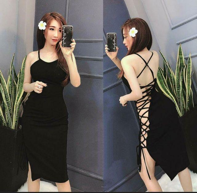 Đầm body đan dây sexy