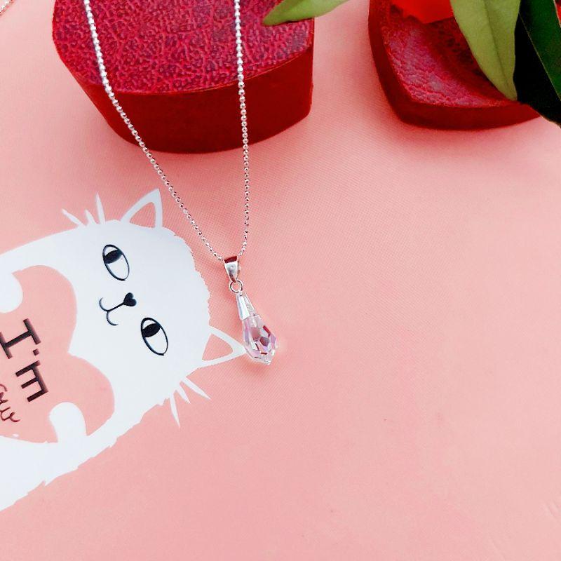 Mặt Dây Chuyền Bạc Đính Đá cao cấp Ảnh thật