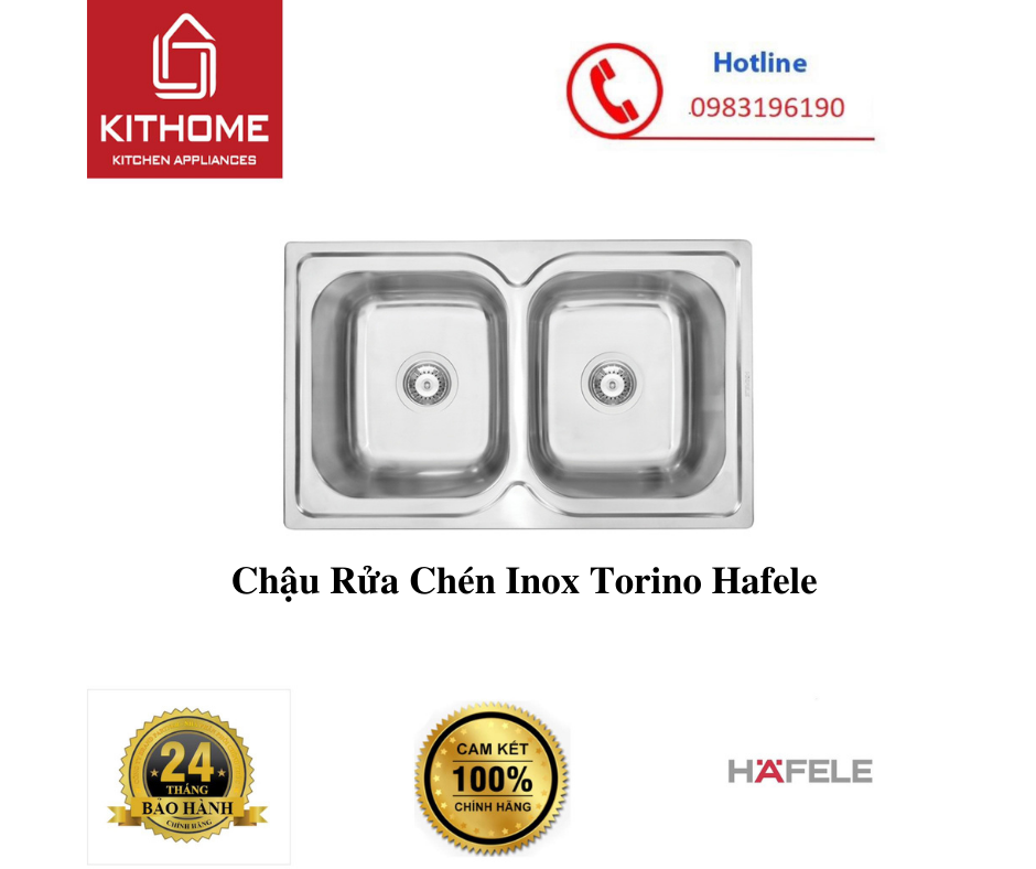 Chậu Rửa Chén Inox Torino Hafele