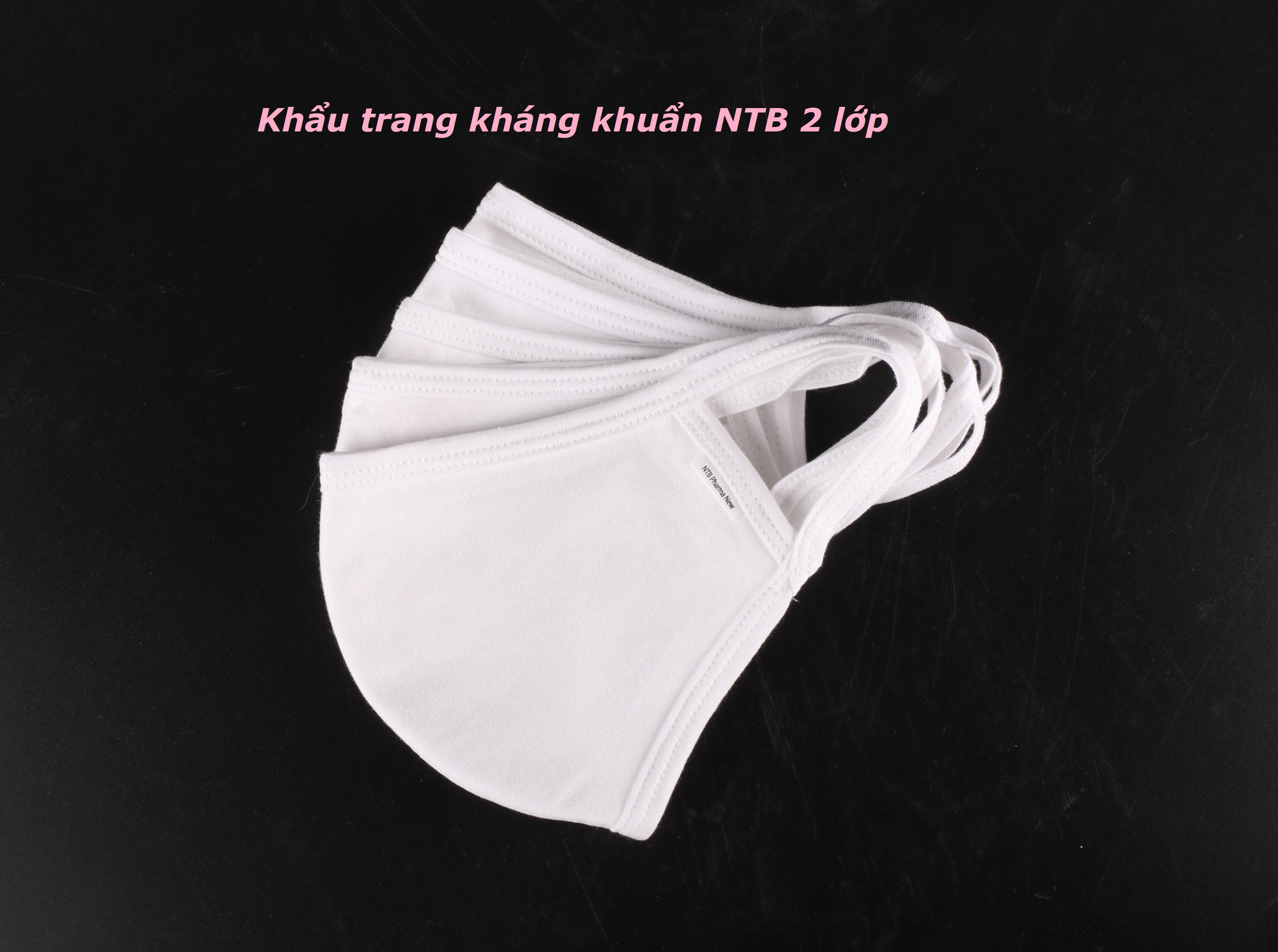 Khẩu trang vải kháng khuẩn NTB 2 lớp