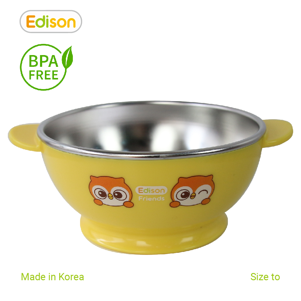 Đồ dùng ăn dặm Edison Hàn Quốc - Đũa xỏ ngón - Thìa silicon - Bát - Khay - Bình tập uống - Hàng chính hãng 9644