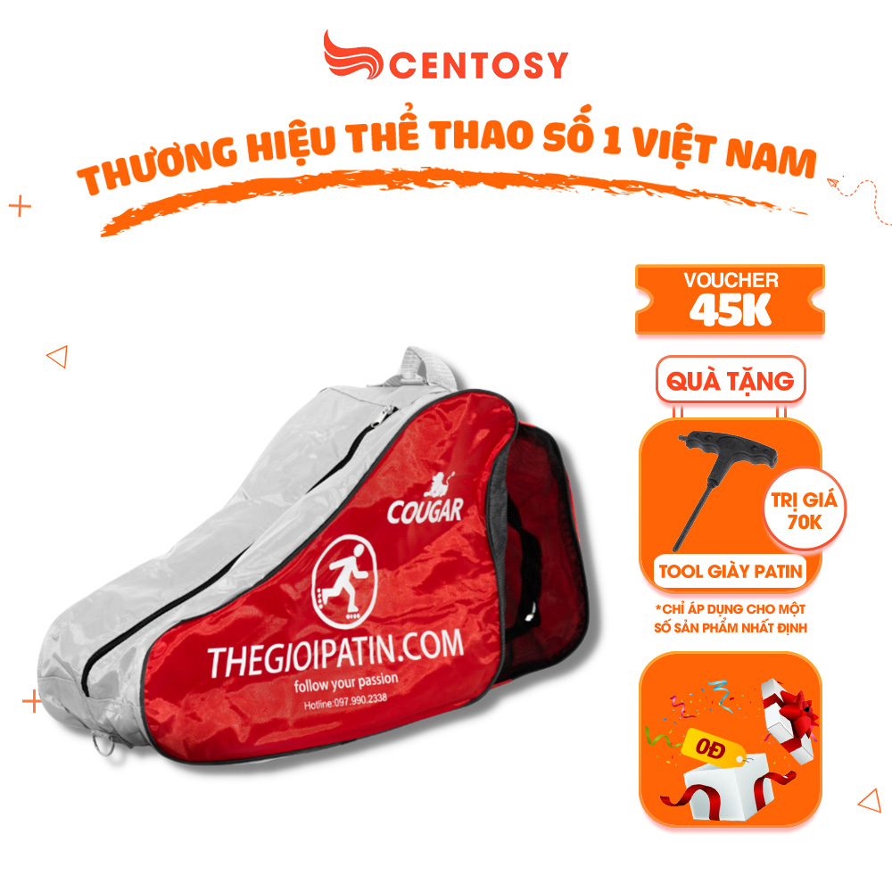 [GIFT] - Túi Xách Đựng Giày Patin 3 Ngăn Chống Thấm, Thiết Kế Thời Trang - Chính Hãng Centosy