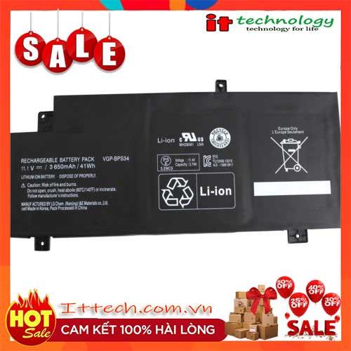 Pin cho laptop Sony Vaio SVF15 SVF14A Fit 14A 15A, SVF15A1ACXB, SVF15A1ACXS, VGP-BPL34, VGP-BPS34