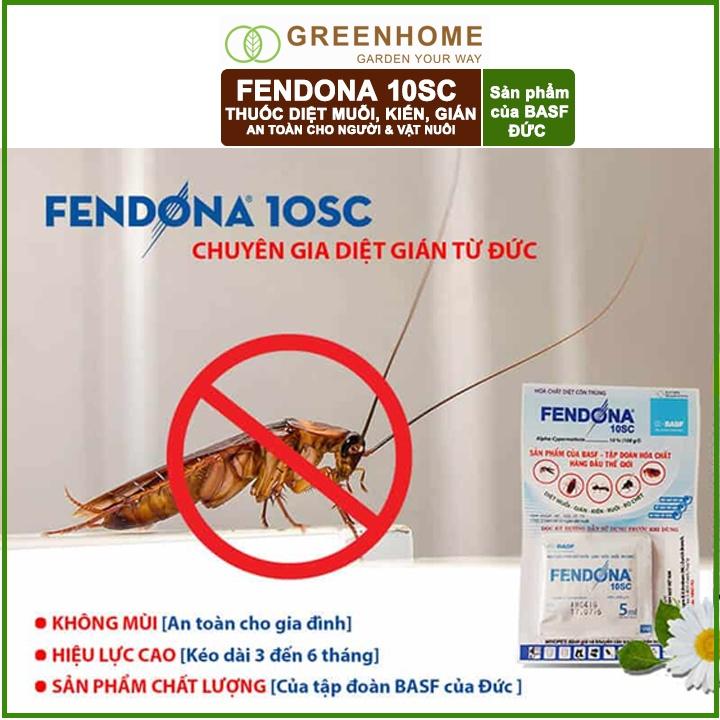 Thuốc diệt muỗi, kiến, gián Fendona10SC Gói 5ml ruồi, bọ mạc, kiến ba khoang, côn trùng