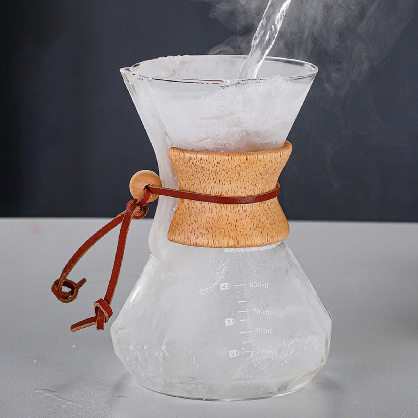 Coffee Maker Coffee Pot, High Temperature Resistant Cafe Reusable Borosilicate Glass