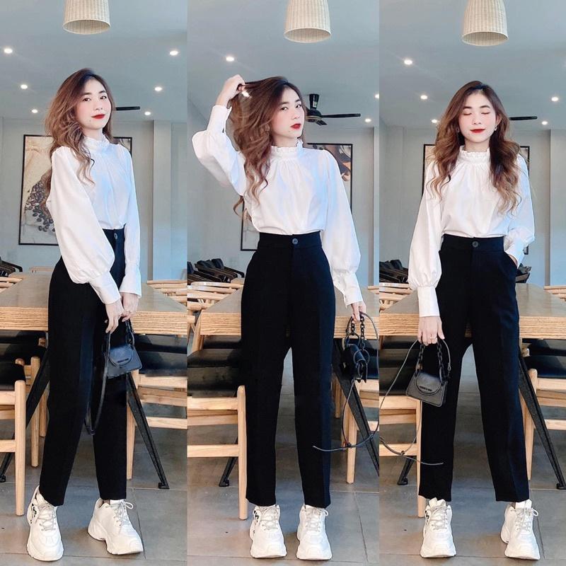 Quần tây dáng Baggy Công Sở chất vải tuyếtxưởng may giá sỉ