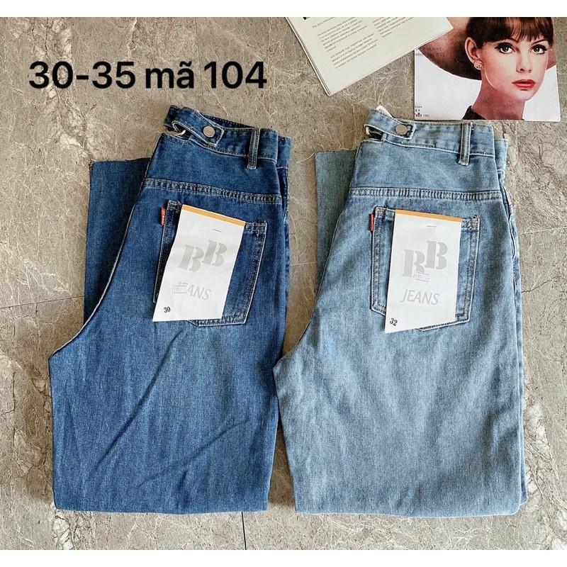 Quần baggy jean nữ    Quần baggy jean nữ size đại lưng kiểu từ 55kg đến 80kg hàng VNXK MS104 Bigsize 2KJean