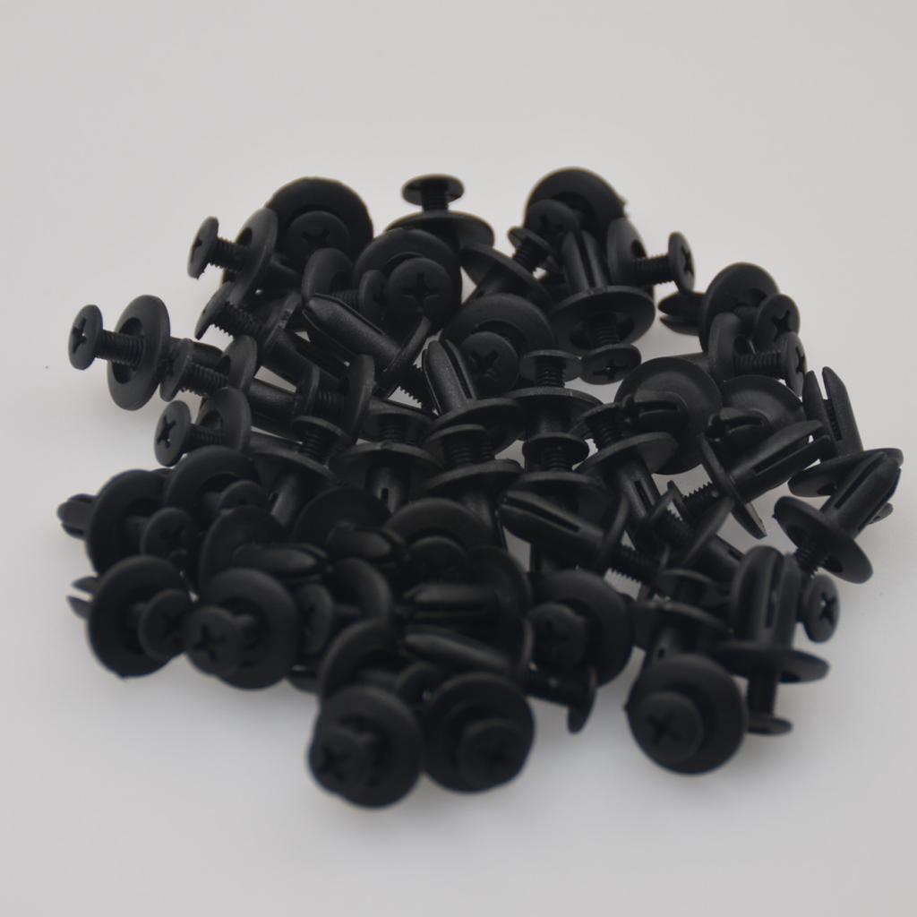 3X 50 Pieces Universal Car Auto Rivets Fasteners Retainer Clip Set