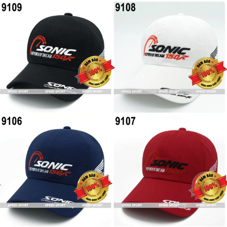 Nón XE SONIC 4 màu TRẮNG ĐỎ XANH VÀ ĐEN bao chất nhìn bụi bặm, thích hợp việc đi phượt, đi bão cùng bạn bè, người yêu hay kể cả theo nhóm!