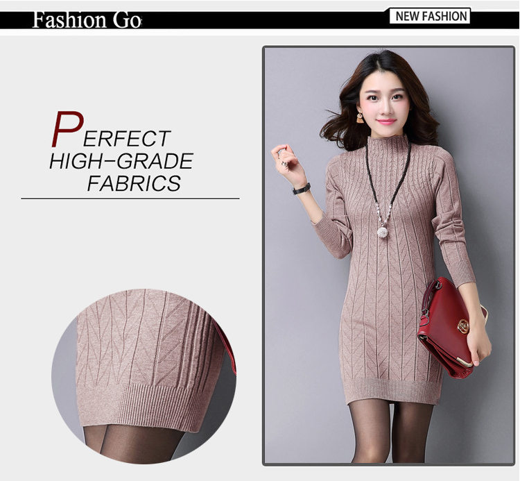 [FREE SHIP] Đầm len sang trọng quý phái - KT299 8