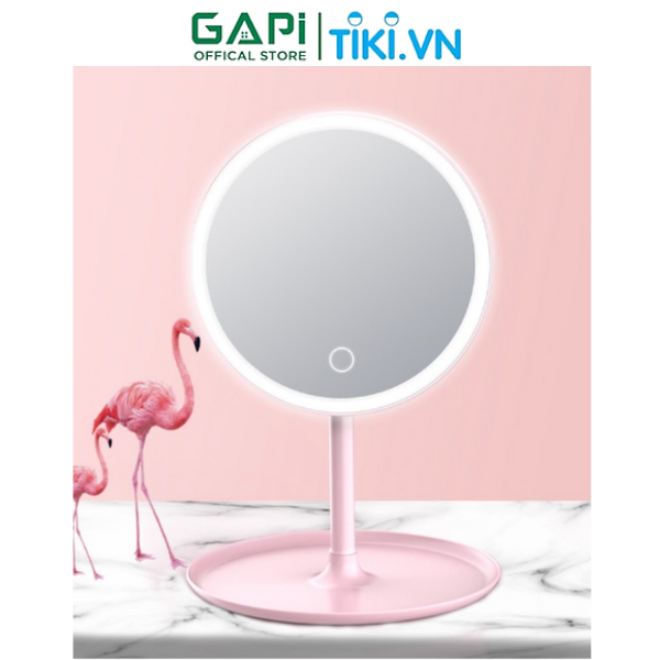 Gương trang điểm để bàn thông minh có hệ thống đèn LED cảm ứng hiện đại thương hiệu GAPI NA10