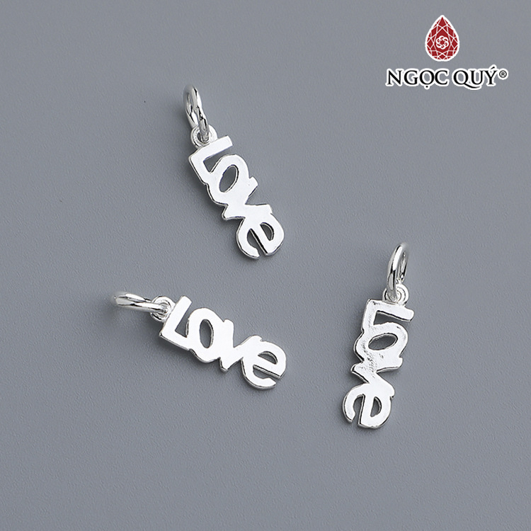 Charm treo hình chữ LOVE - Ngọc Quý Gemstones