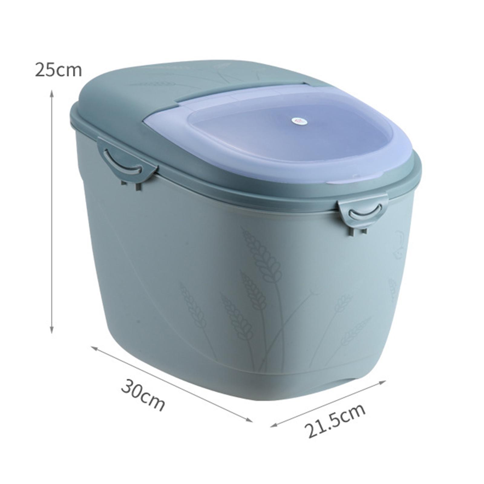 10KG Rice Storage Container Kitchen Dry Foods Airtight Tank Moisture-proof