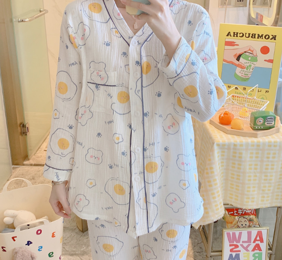 Bộ Đồ Pyjama Bầu Và Sau Sinh Dài Tay Mặc Nhà Có Thiết Kế Chun Chỉnh Bụng Và Khe Mở Cho Con Bú Chất Liệu Xô Nhật Mặc Hè Cực Mát 2023