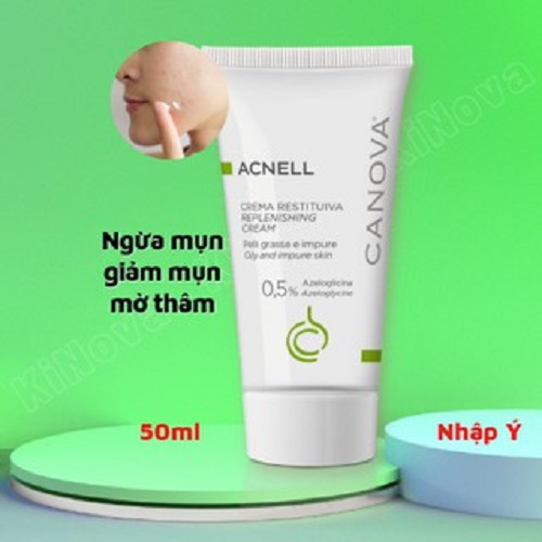 Kem giảm mụn ban đêm Canova Acnell Replenishing Cream 50ml