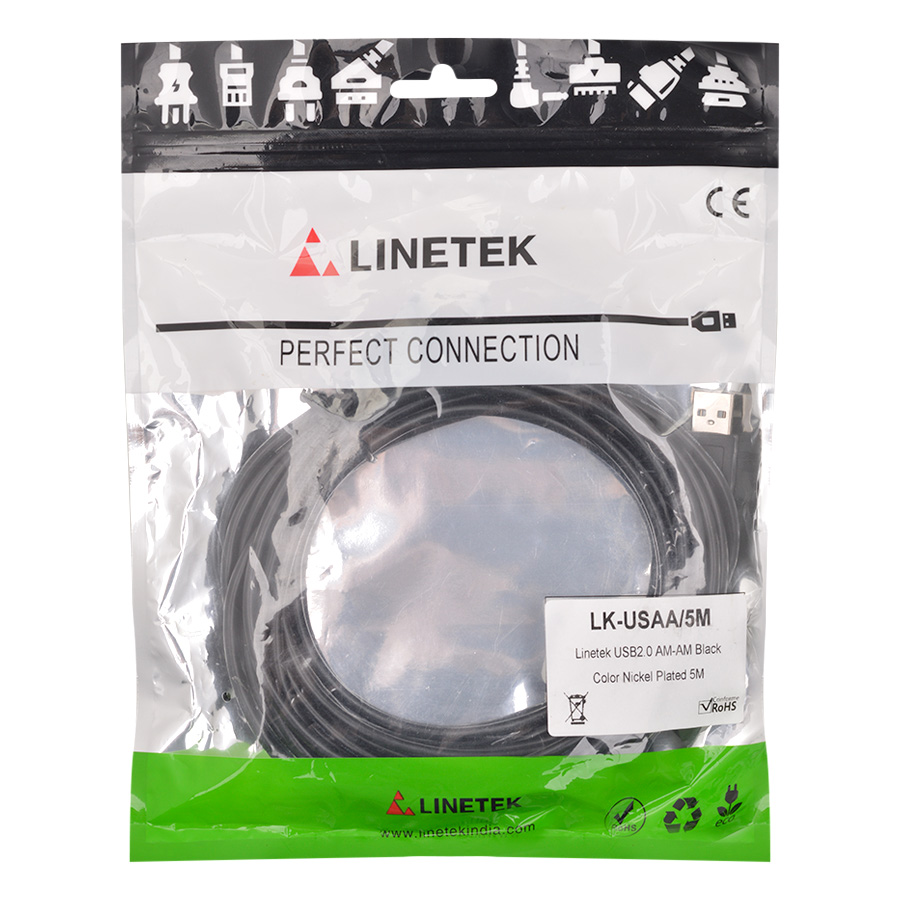 Cáp USB Linetek 5m LK-USAA/5M - Hàng Chính Hãng