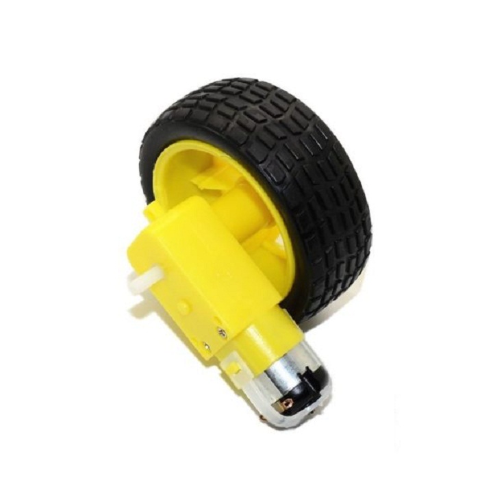 Bộ 2 Động cơ giảm tốc V1 MOTOR màu vàng 3-6V chuyên chế các loại robot đơn giản và các mô hình như ô tô, xe tăng...