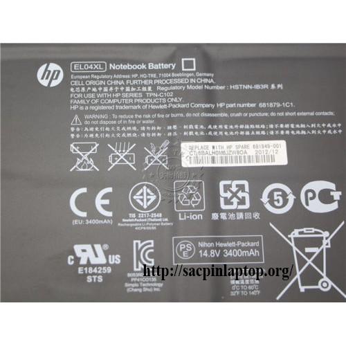 Pin dùng cho laptop HP Envy 4-1000 ,Envy 4-1110,Envy TouchSmart 4-1000 EL04XL,hstnn-ib3r,hstnn-ub3r