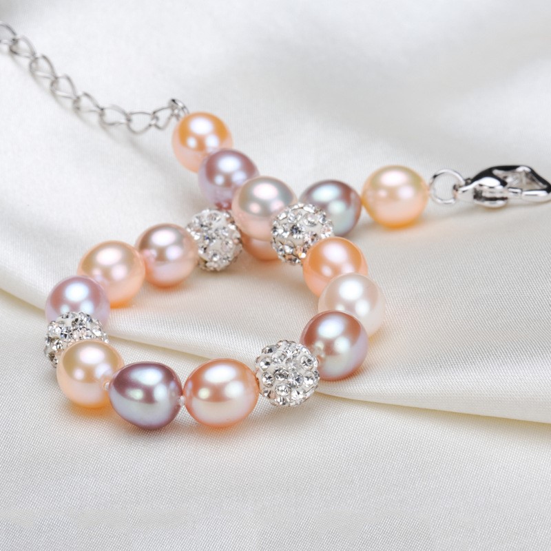 Chuỗi Vòng Tay Ngọc Trai Tự Nhiên - Đơn Mix Màu Phối Gốm - Trang Sức Cô Tấm - MIXCERA PEARL - COTAMT1904