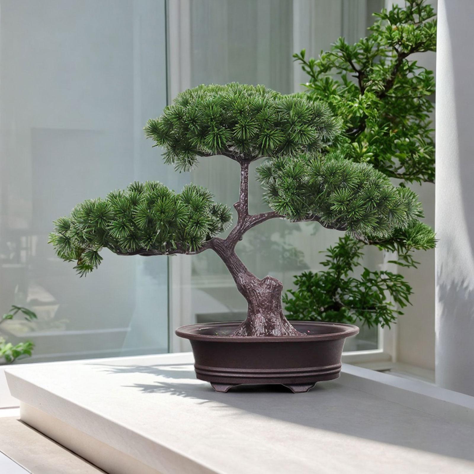 Artificial Welcoming Tree Pot Plant Bonsai Versatile for Hall Vestibule