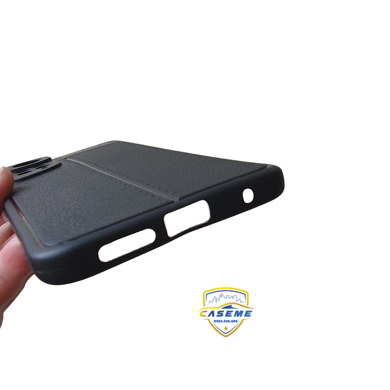 Ốp lưng cho Xiaomi Redmi Note 11S silicon giả da, chống sốc Auto Focus - Hàng Chính Hãng