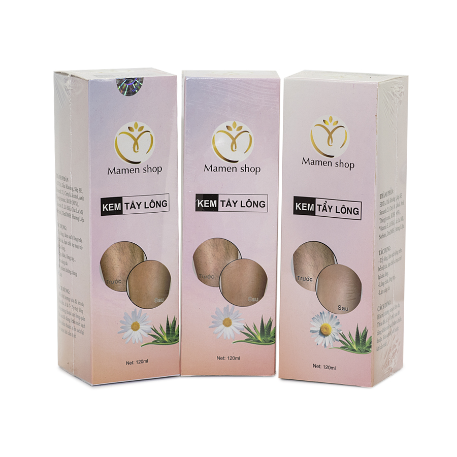 Combo 3 Kem Tẩy Lông Vĩnh Viễn Mamen Shop 120ml