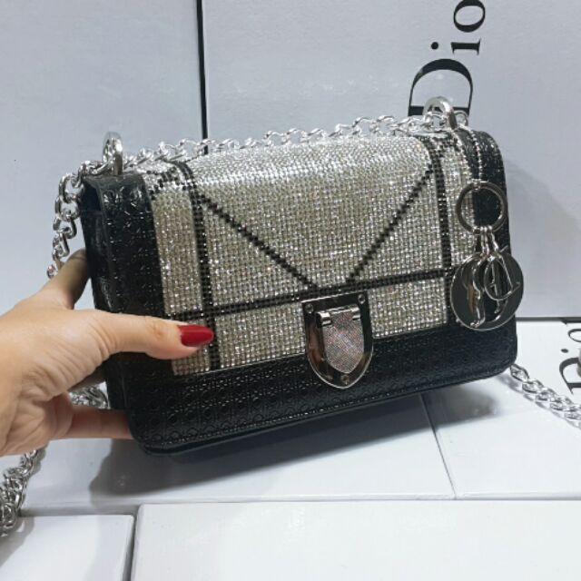 TÚI ĐEO CHÉO ĐÍNH ĐÁ 2 MẶT