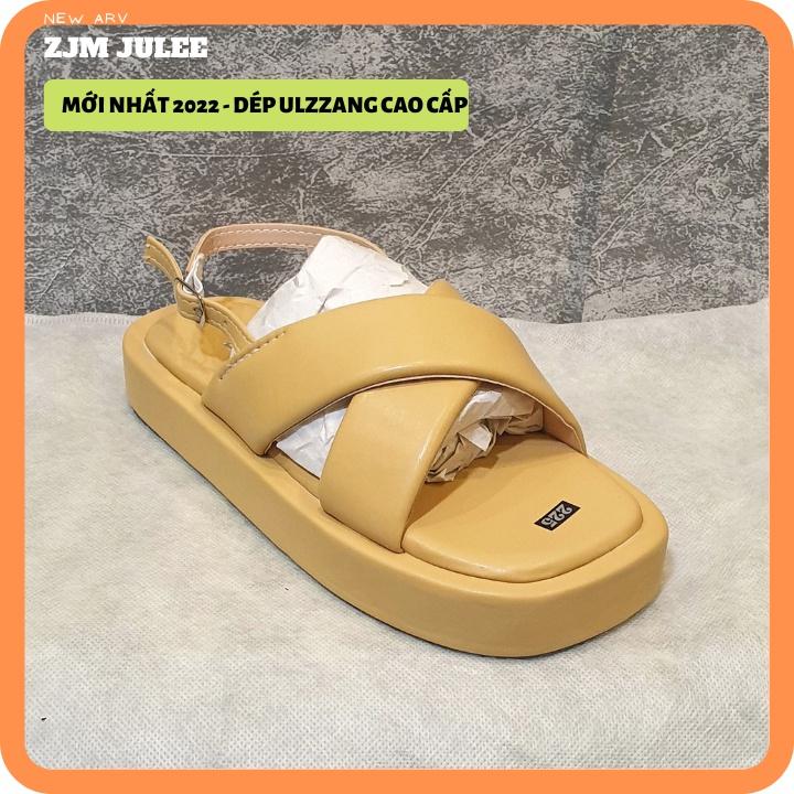 Giày sandal nữ ML-J6 đế cao 3cm quai mây 2 lớp - dép quai hậu đi học đi chơi 2022