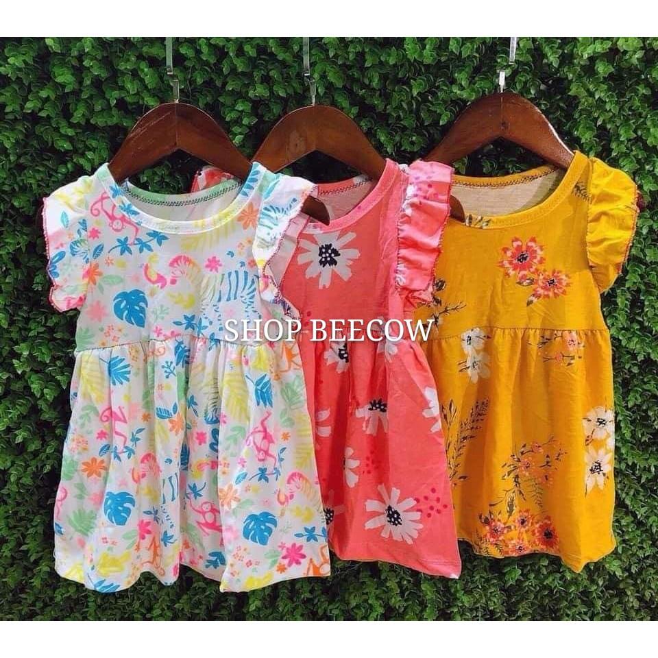 HOT | VÁY CÁNH TIÊN | VÁY TẾT | CHẤT THUN NHIỀU HOẠ TIẾT XINH LUNG LINH CHO BÉ 7-17KG | VIDEO THẬT | SHOP BEECOW