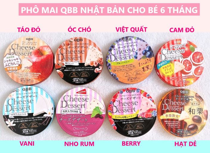 Phô Mai Tách Muối QBB Nhật cho bé Vị Nho 90g (6 miếng x  15g). Date 03/2024