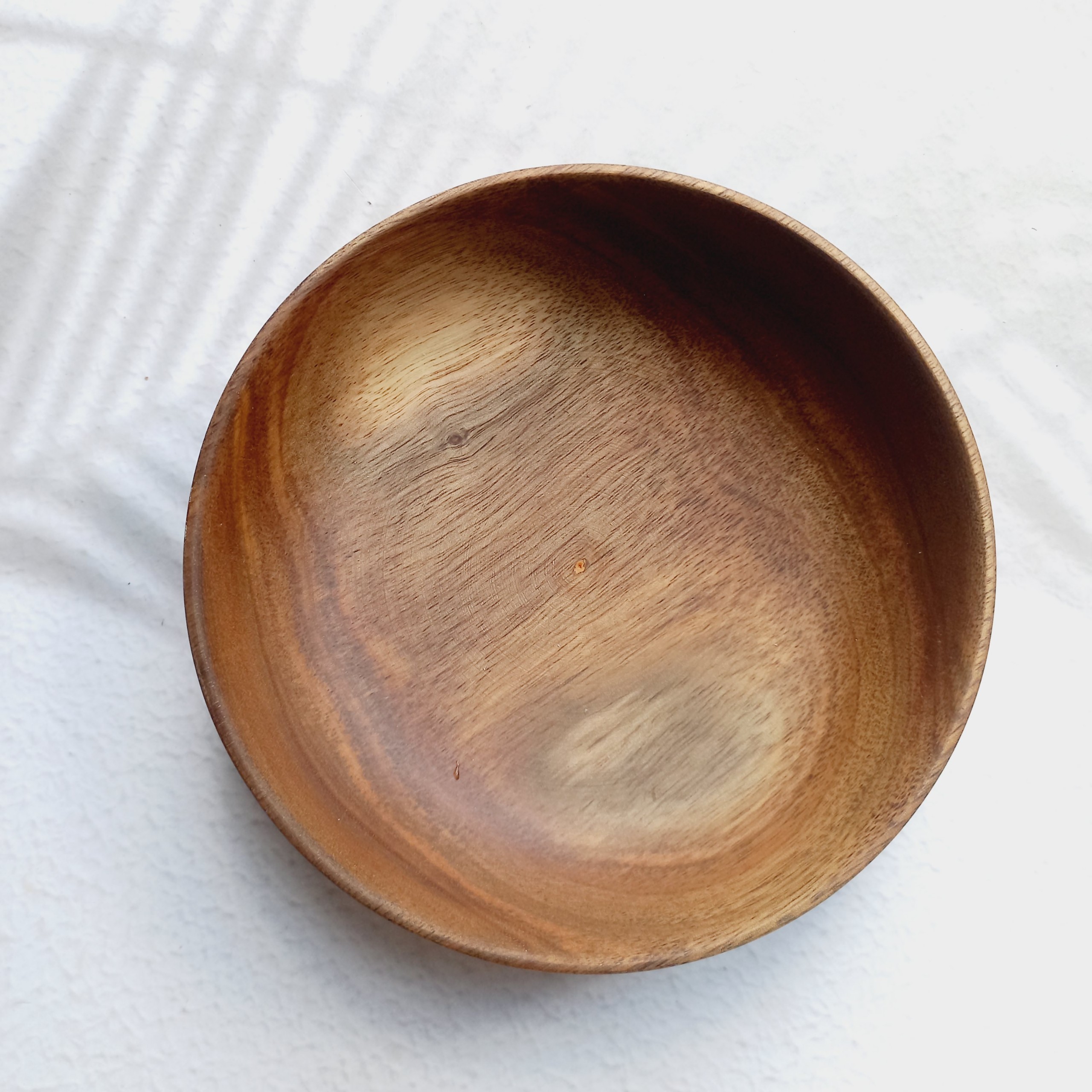 Bát Gỗ Keo Màu Nâu Tự Nhiên Size 14x4cm, Bát Salad, Ngũ Cốc, Decor của Vitrapro