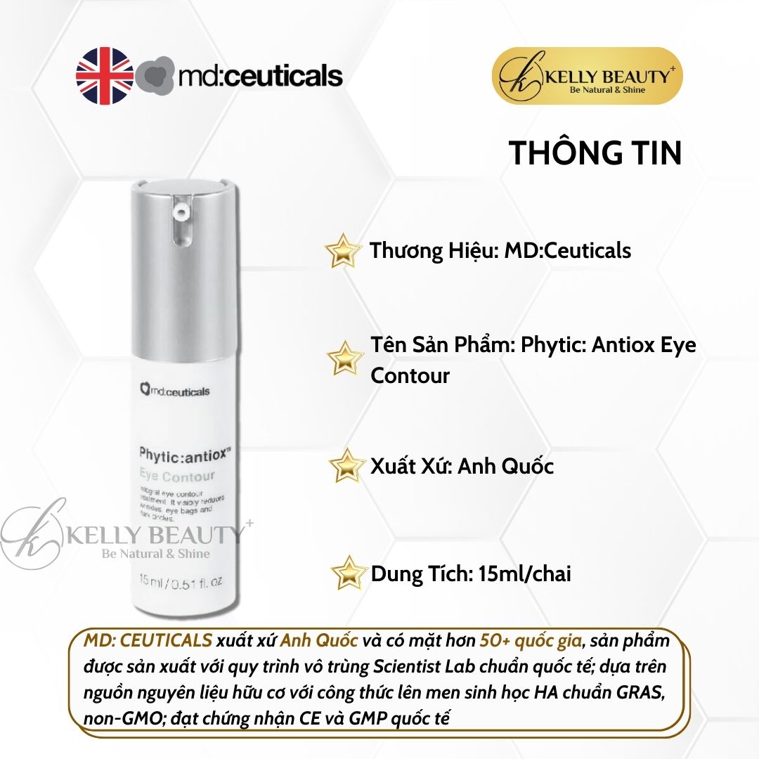 Kem Dưỡng Mắt PHYTIC: ANTIOX Eye Contour - MD:Ceuticals | Kelly Beauty