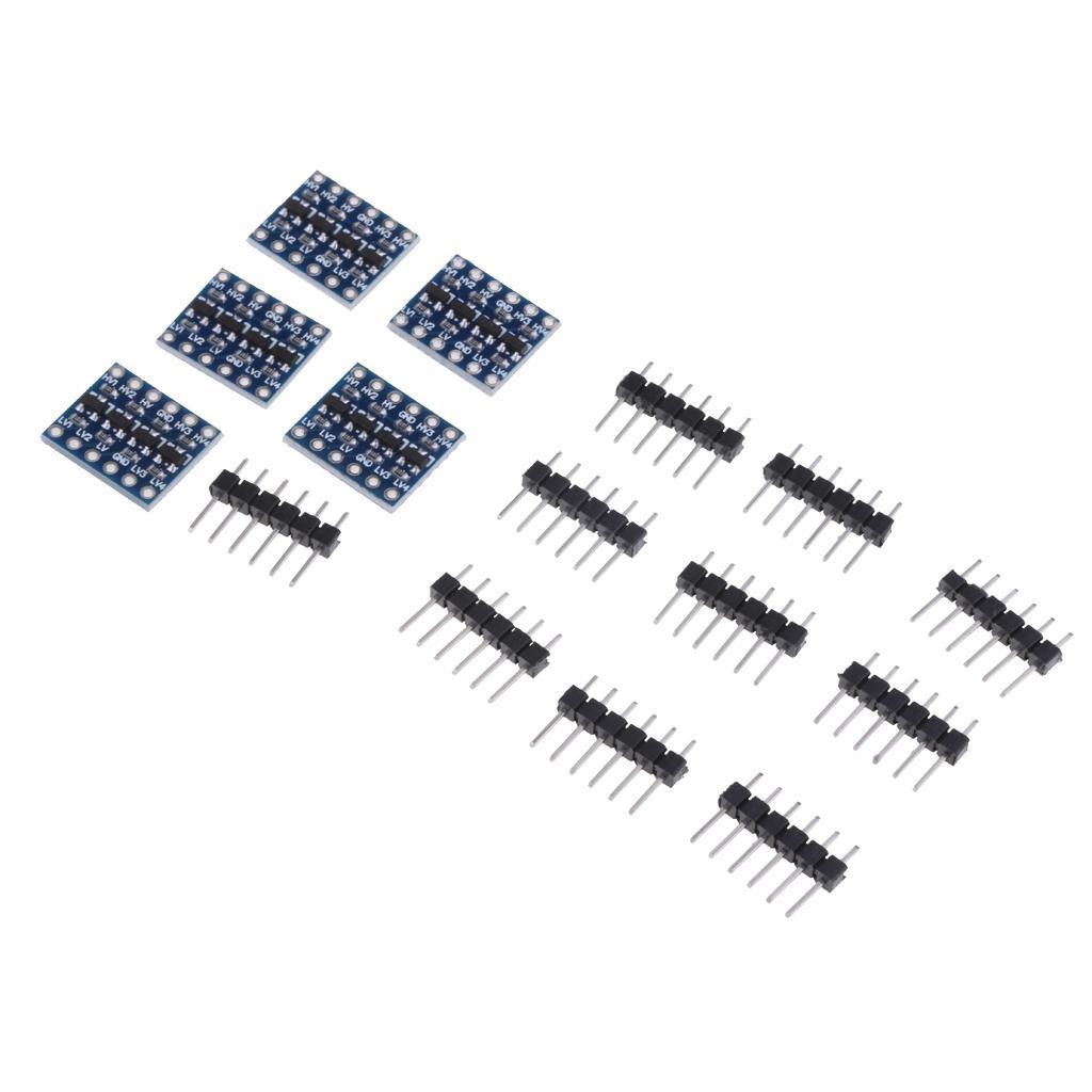 2-8pack 5pc IIC I2C Logic Level Converter Bi-Directional Module 5V to 3V For